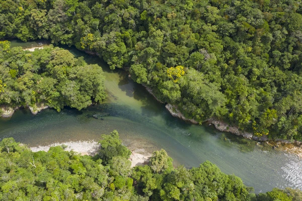 Formation of the Samaná river at the confluence of the Rio Verde & Rio Calderas